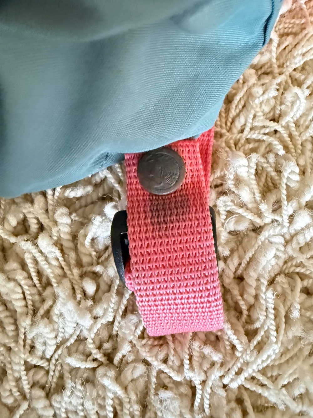 Fjallraven Kanken Mini Backpack Green Pink Adjustable Straps Small School Travel - Picture 9 of 13